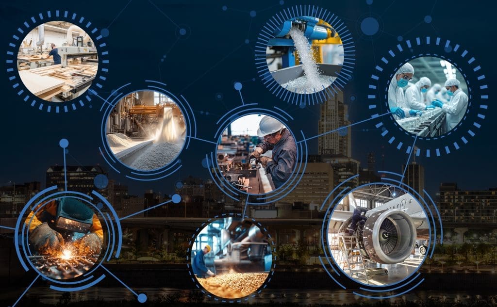 industry concept. Business network. Sustainable Development Goals